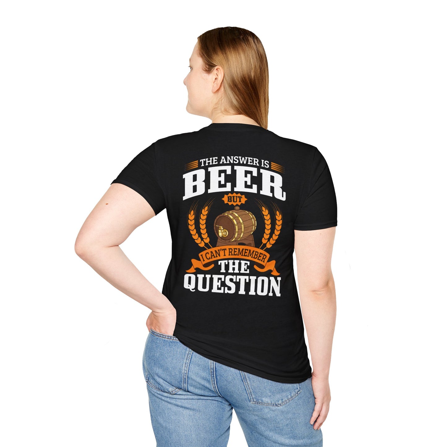 T-shirt « La réponse est la bière »