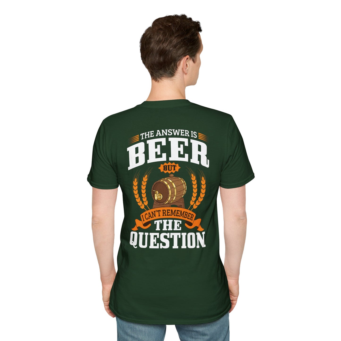 T-shirt « La réponse est la bière »