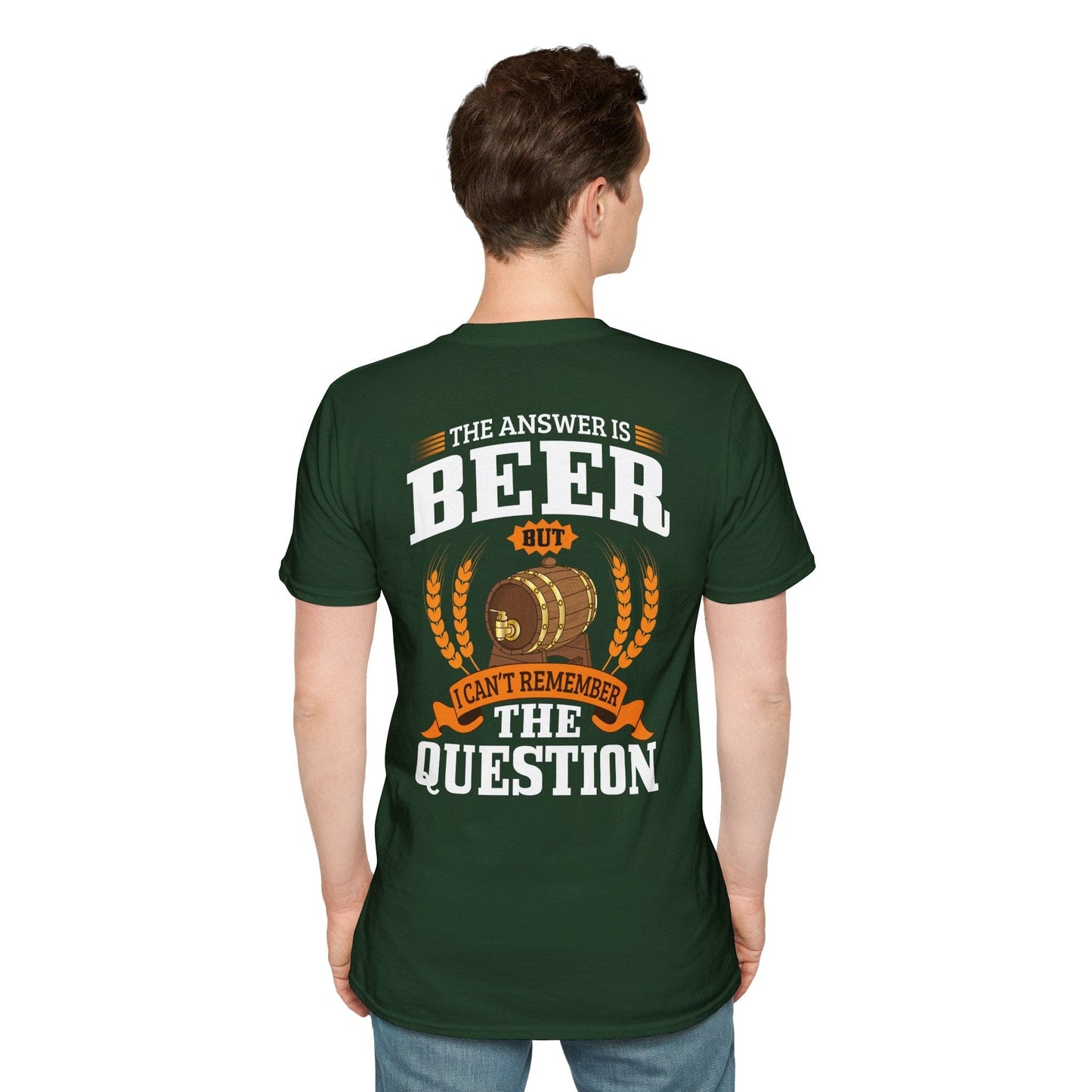 T-shirt « La réponse est la bière »