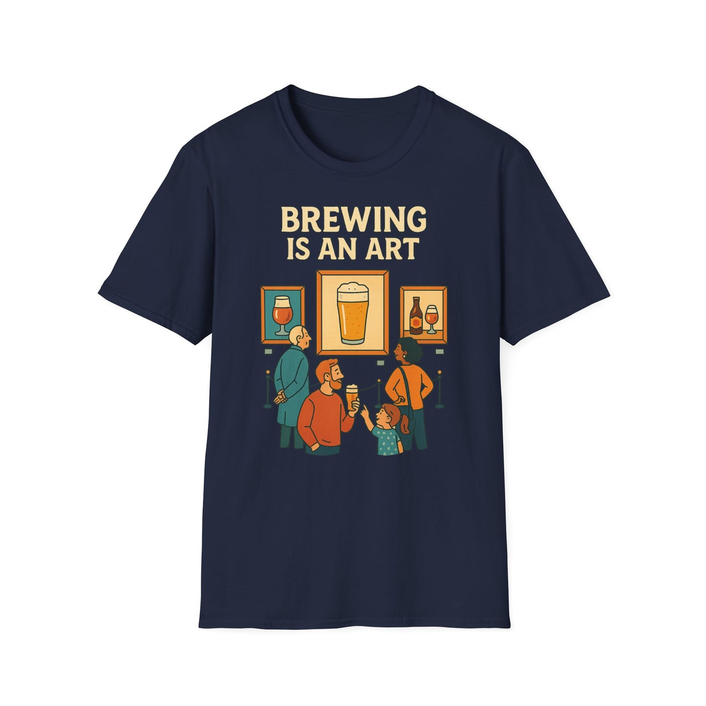 Unisex Softstyle T-Shirt - Brewing is an art