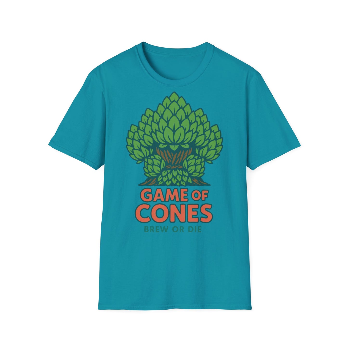 Unisex Softstyle T-Shirt - Spiel der (Hopfen-)Zapfen