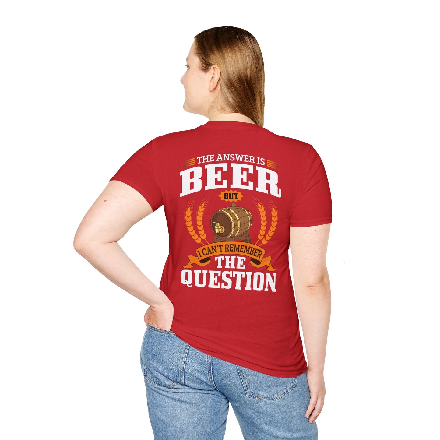 T-shirt « La réponse est la bière »