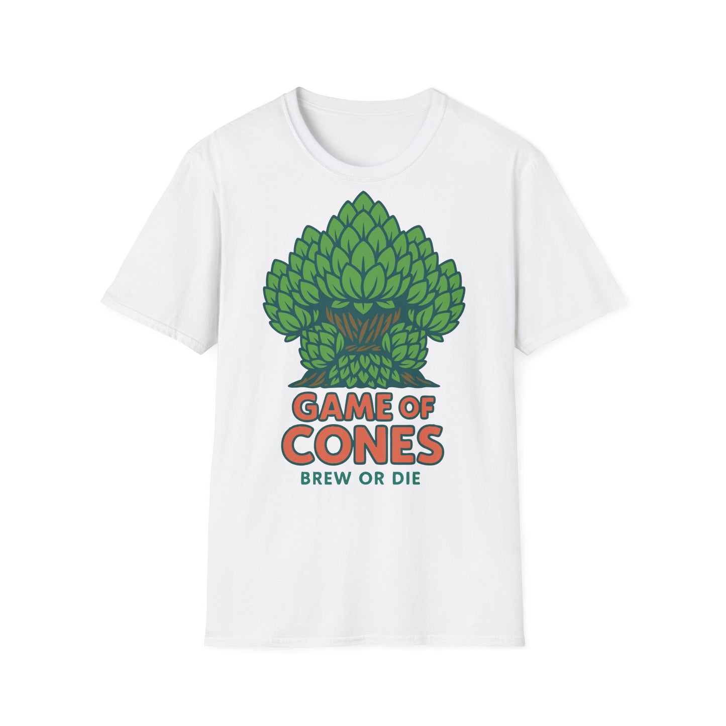 Unisex Softstyle T-Shirt - Spiel der (Hopfen-)Zapfen