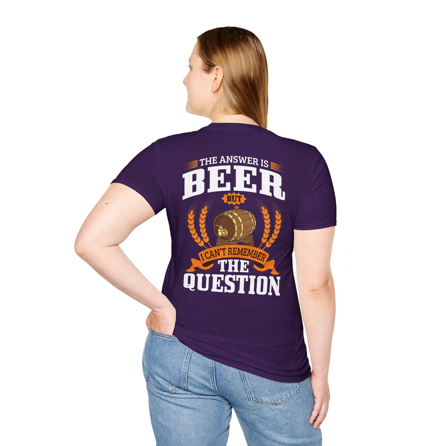 T-shirt « La réponse est la bière »