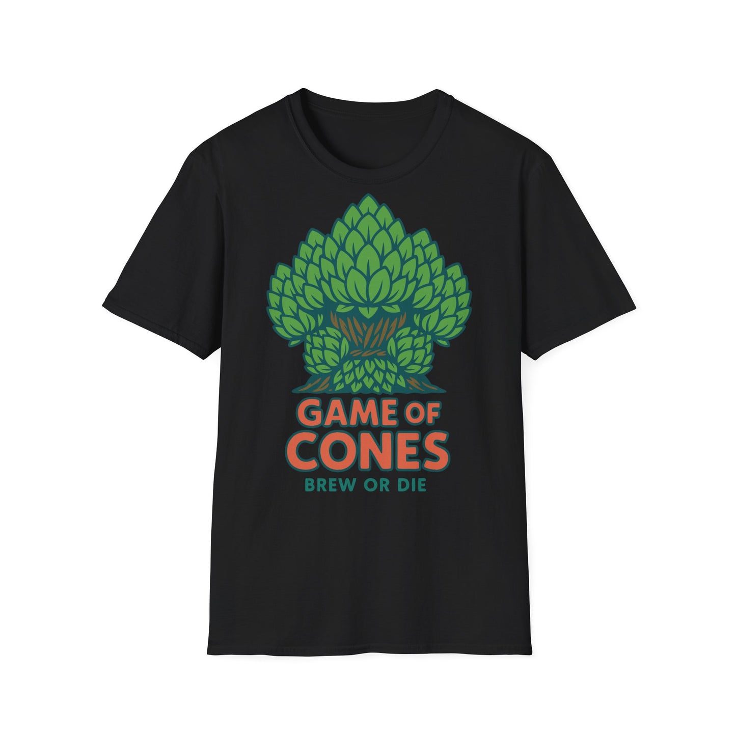 Unisex Softstyle T-Shirt - Spiel der (Hopfen-)Zapfen