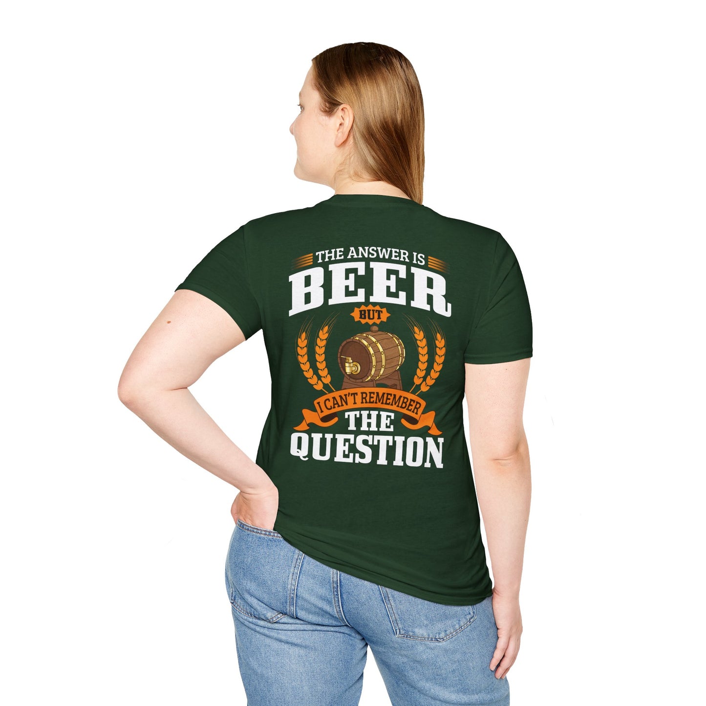 T-shirt « La réponse est la bière »