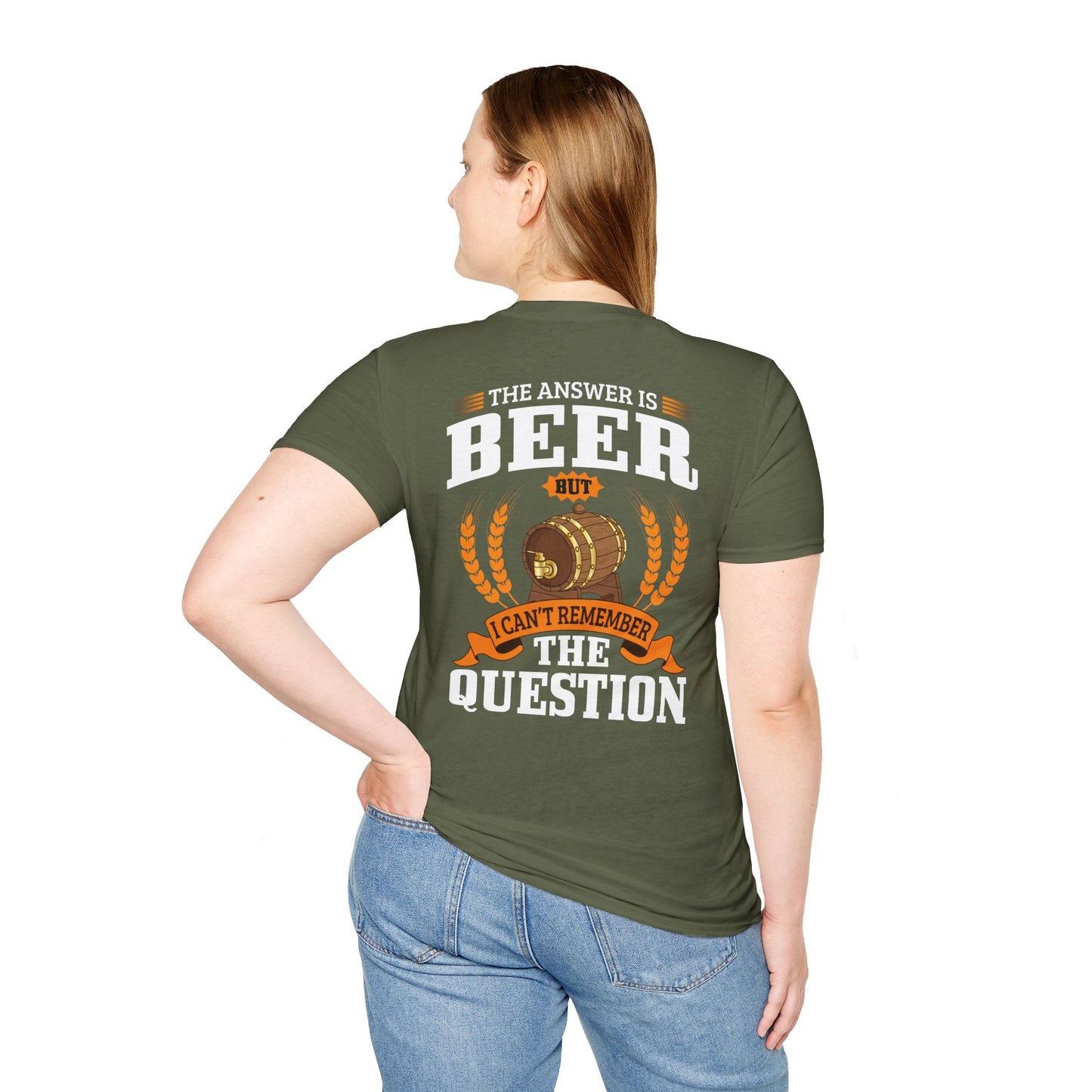T-shirt « La réponse est la bière »