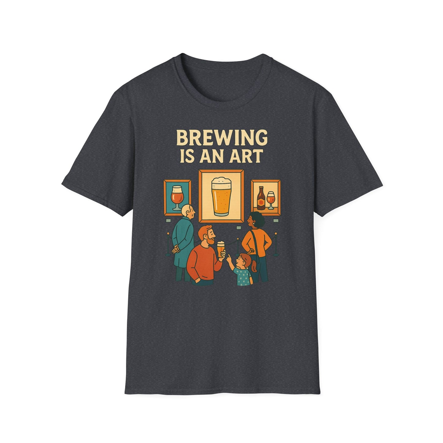 Unisex Softstyle T-Shirt - Brewing is an art