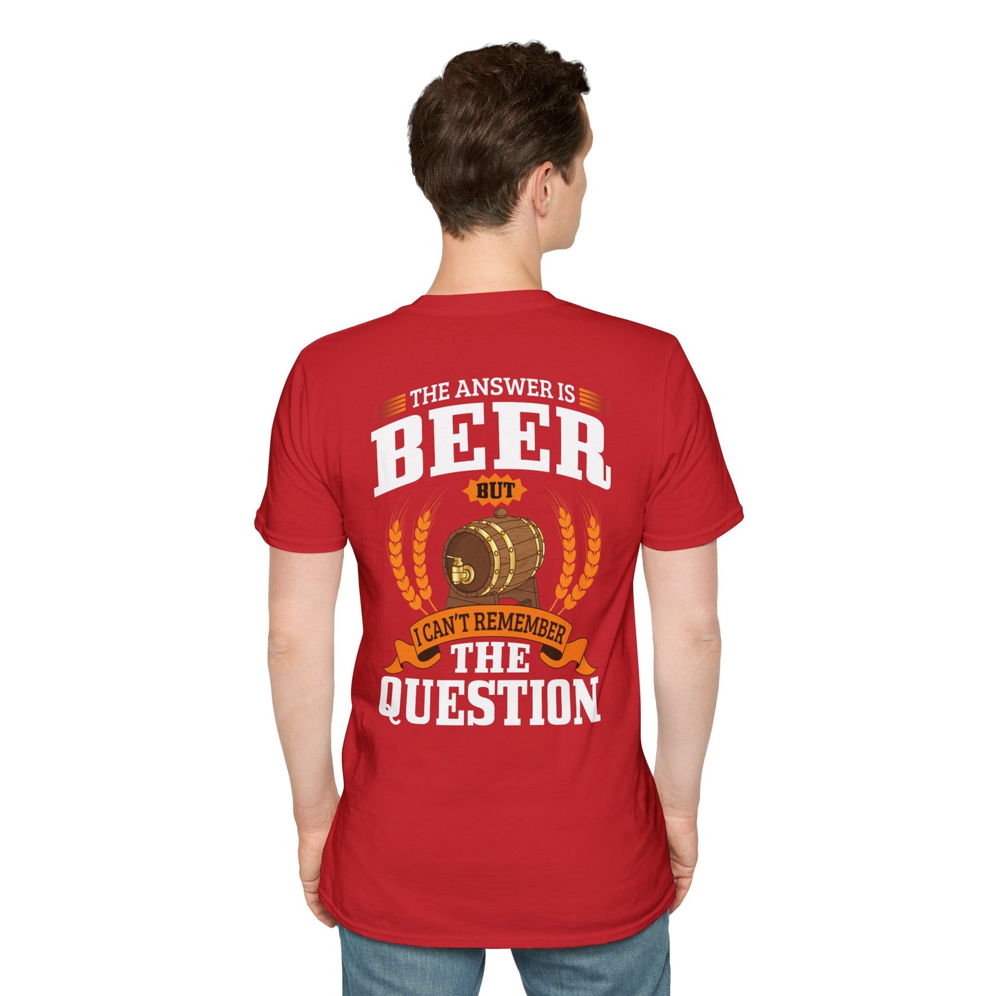 T-shirt « La réponse est la bière »