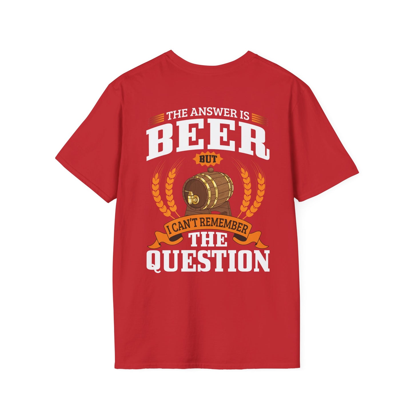 T-shirt « La réponse est la bière »