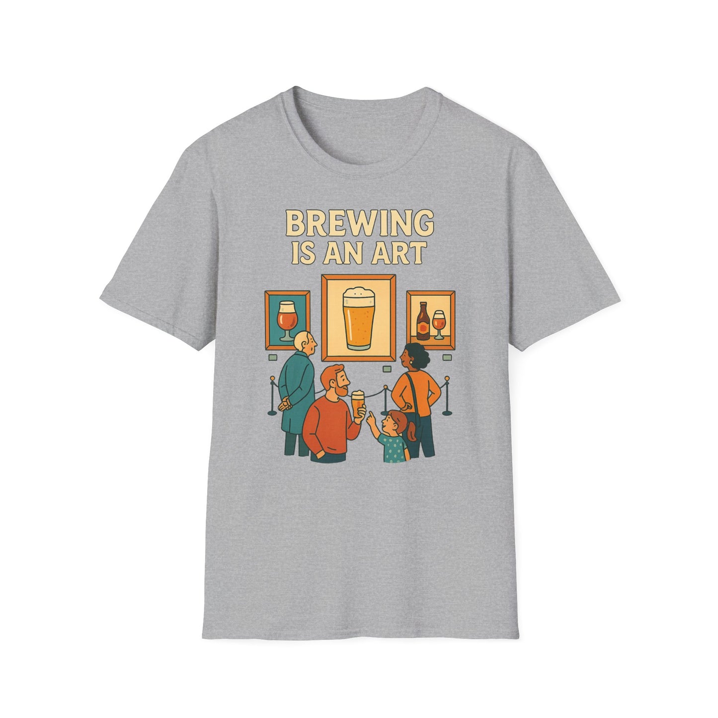 Unisex Softstyle T-Shirt - Brewing is an art