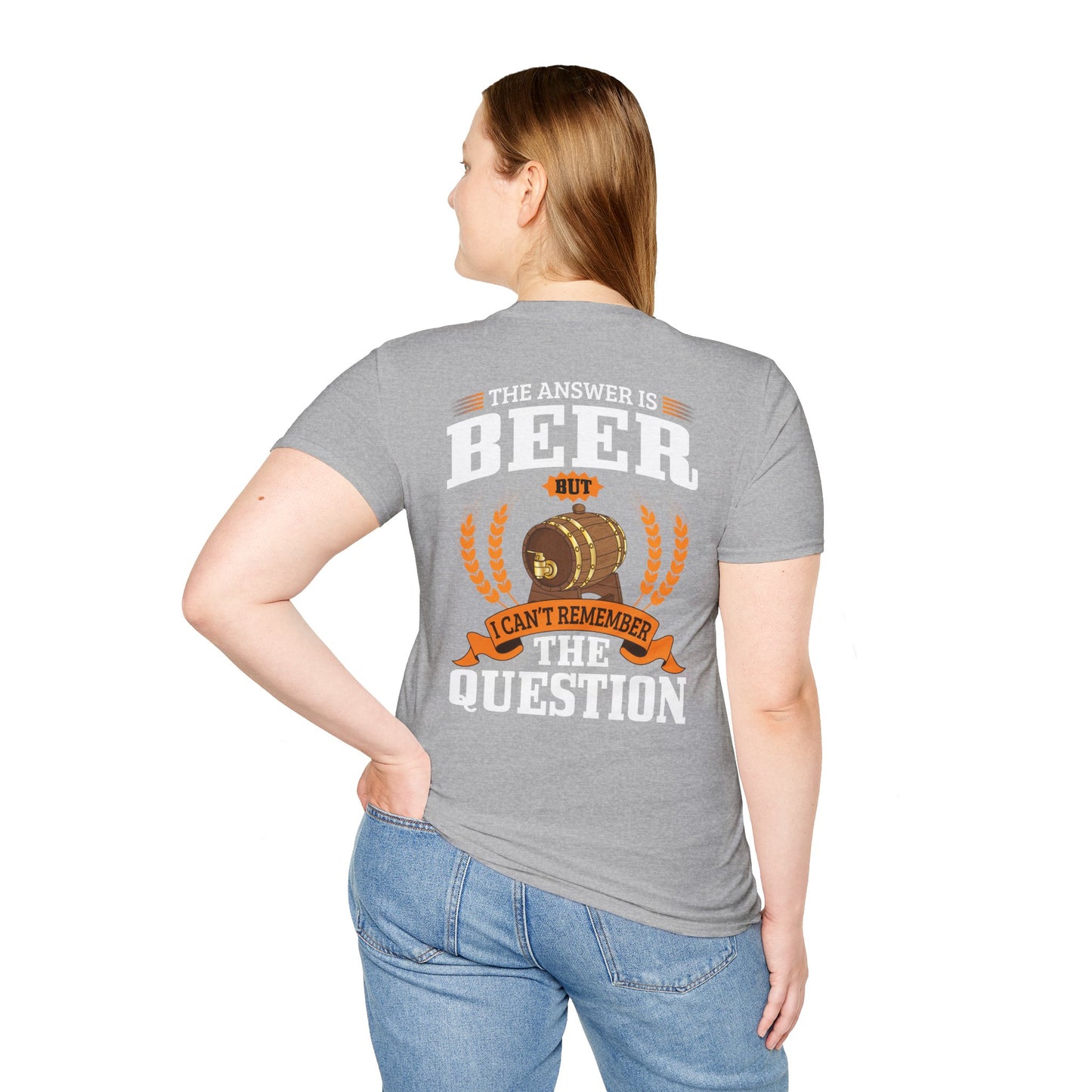 T-shirt « La réponse est la bière »