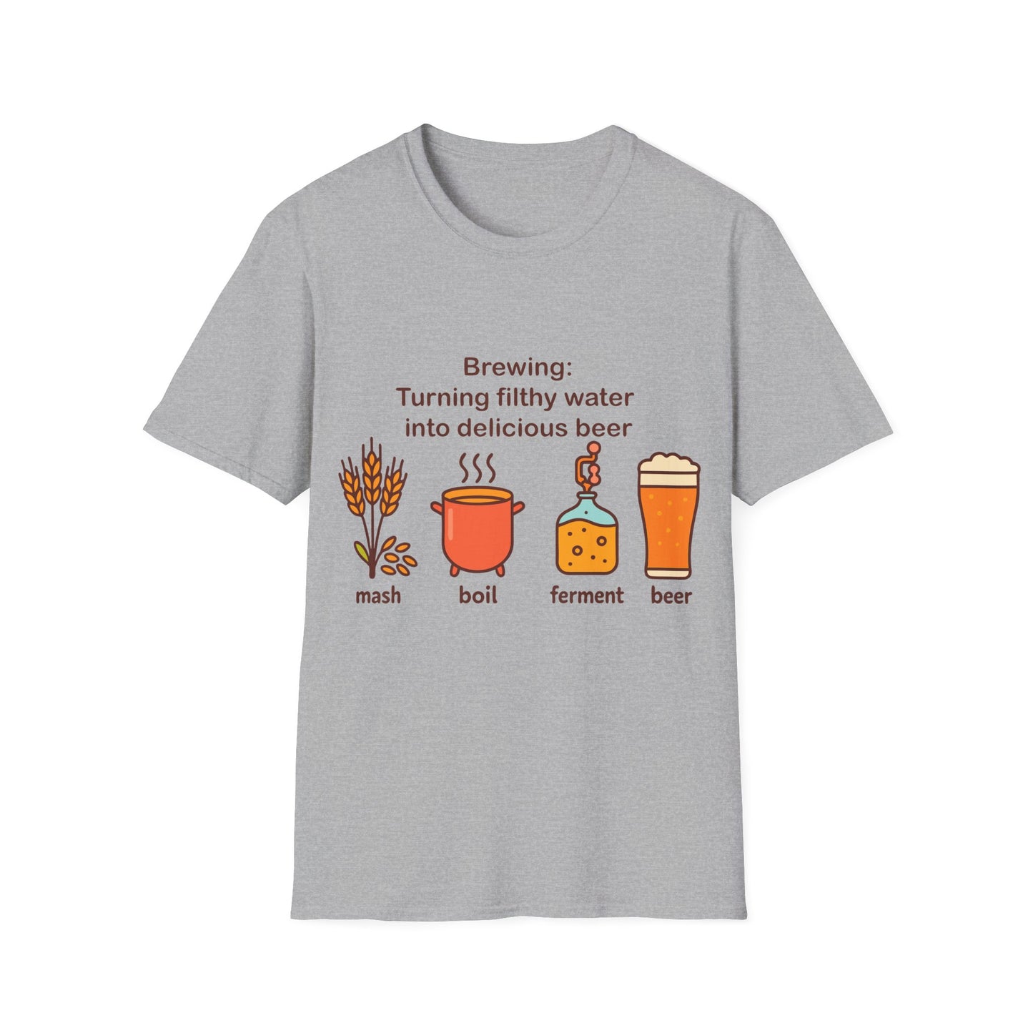 Unisex Softstyle T-Shirt – Brauprozess