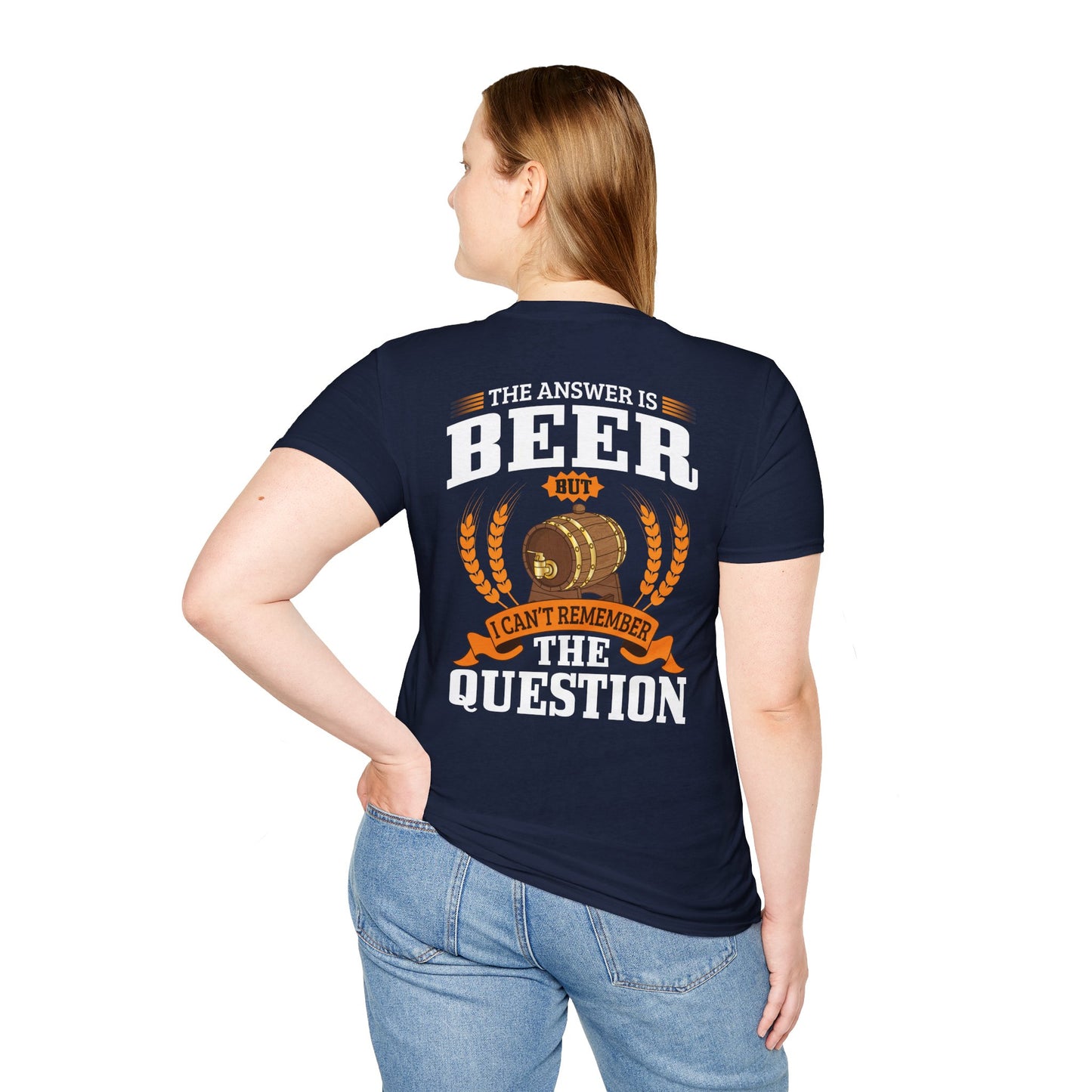 T-shirt « La réponse est la bière »
