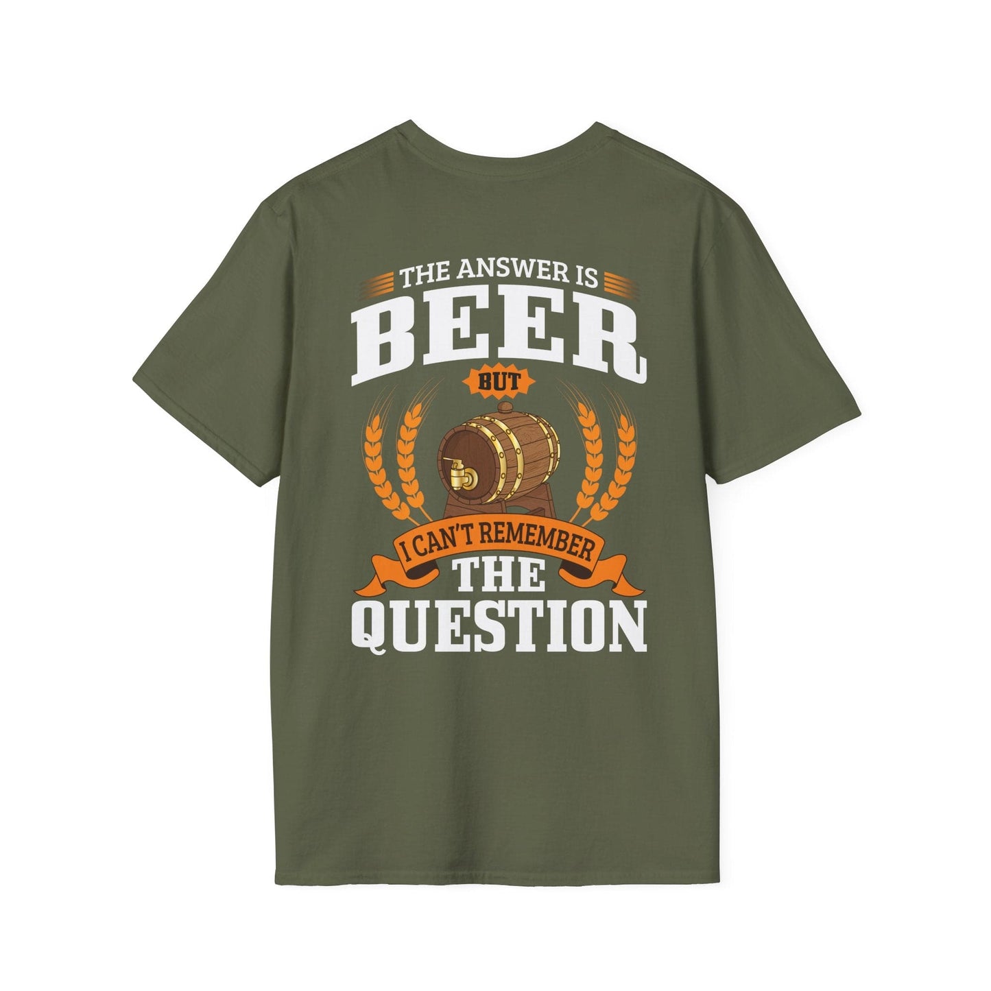 T-shirt « La réponse est la bière »