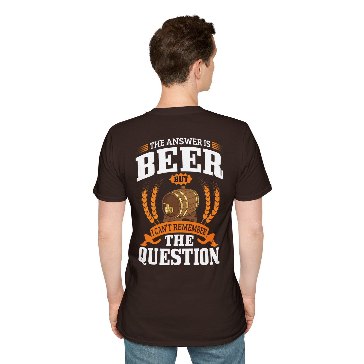 T-shirt « La réponse est la bière »