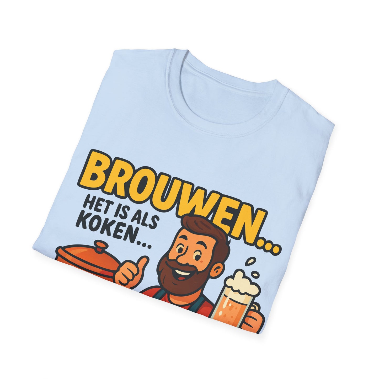 Unisex Softstyle T-Shirt - Brewing is like cooking...