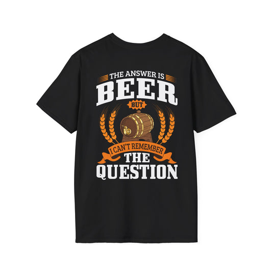 T-shirt « La réponse est la bière » 