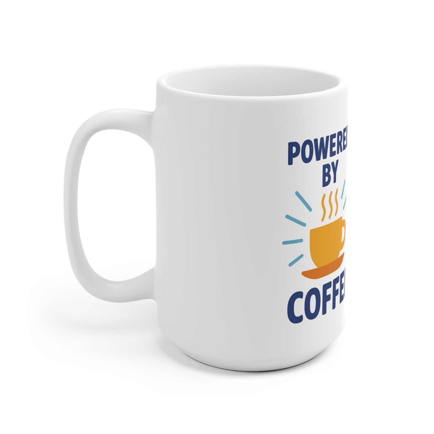 Keramische tas: powered by Coffee, rewarded with beer