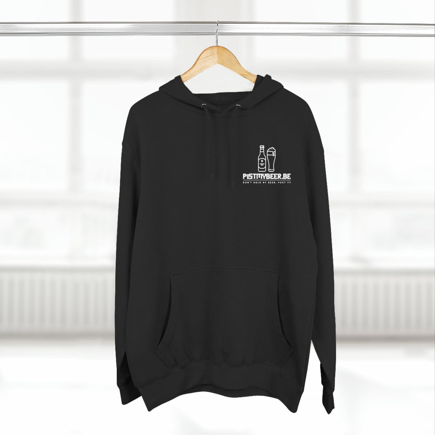 Unisex Premium Pullover Hoodie - I Wonder if beer thinks about me too